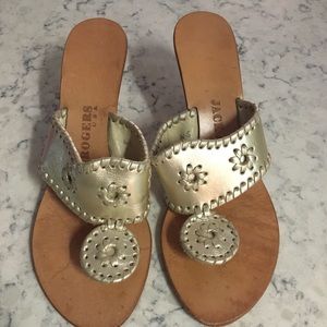 Jack Rogers Platinum Wedges size 5